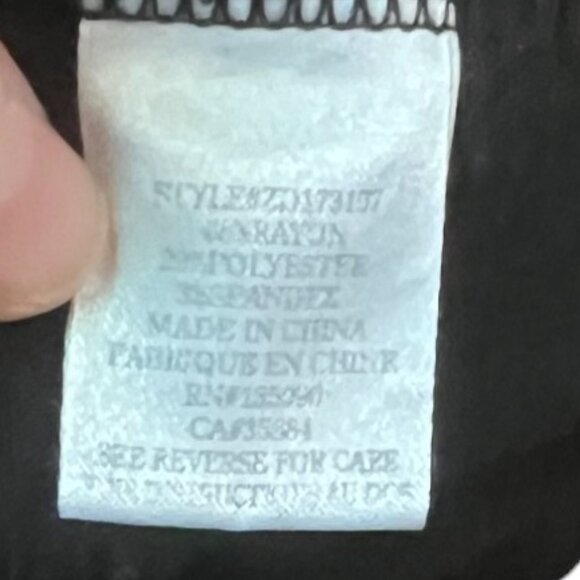 Z Supply Jersey Knit Black Swing Long Sleeve Tunic w/Two Front Pockets, Size S - Picture 7 of 8